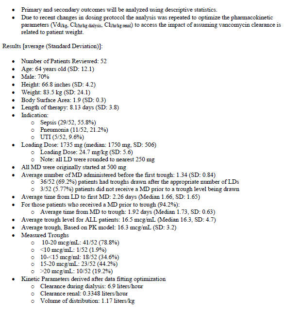 Vancomycin MUE Dosing During Dialysis
